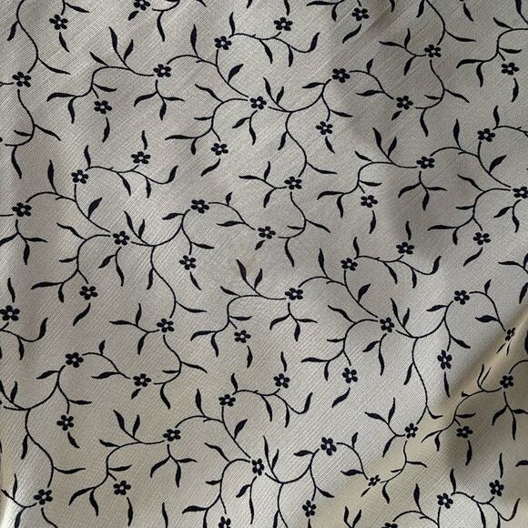 NEW DKNY Vintage 90s Classic A-line Two Tone Floral Flutter Hem Knee Skirt - Picture 12 of 14